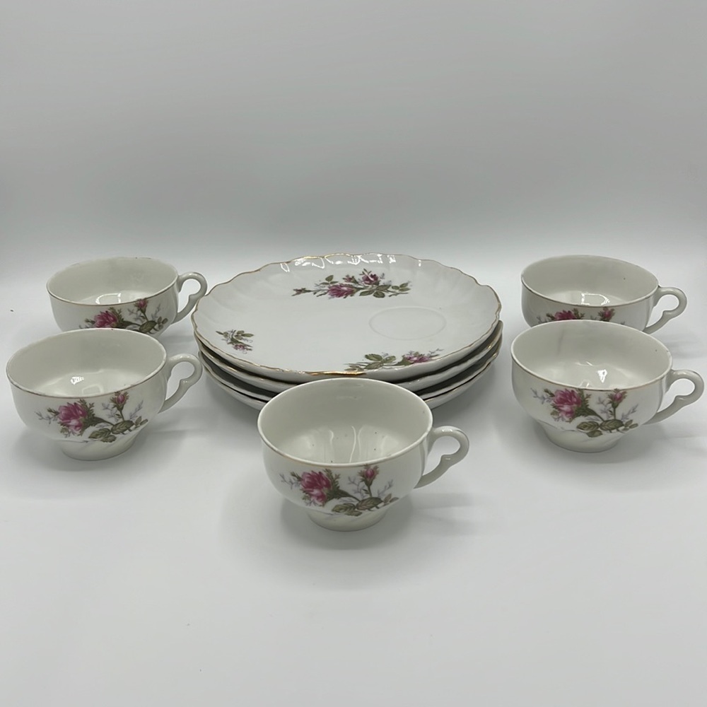 UCAGCO ROSE VINTAGE CHINA TEA PARTY SET